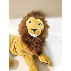 IKEA DJUNGELSKOG 27" Plush Large LION Stuffed Jungle Cat Animal soft Lovey